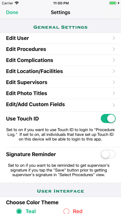 Procedure Log screenshot 6