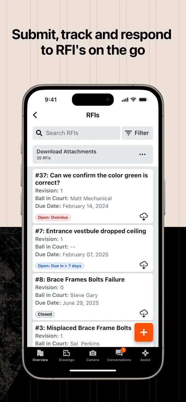 Procore screenshot 3