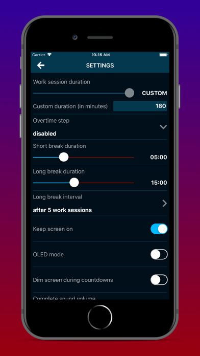 Productivity Challenge Timer screenshot 1