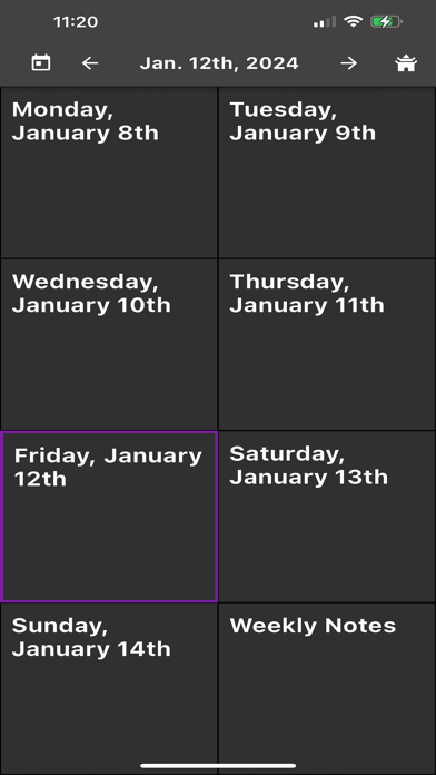 Productivity Page screenshot 2