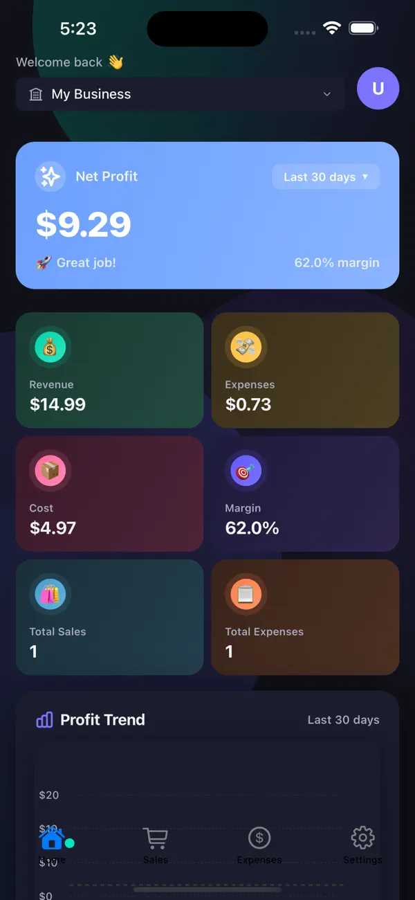 Profit Tracker - Made Simple screenshot 2