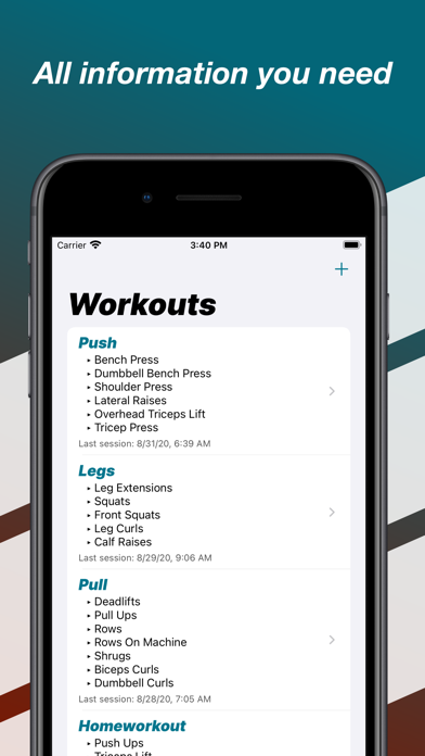Progression Workout Tracker screenshot 2