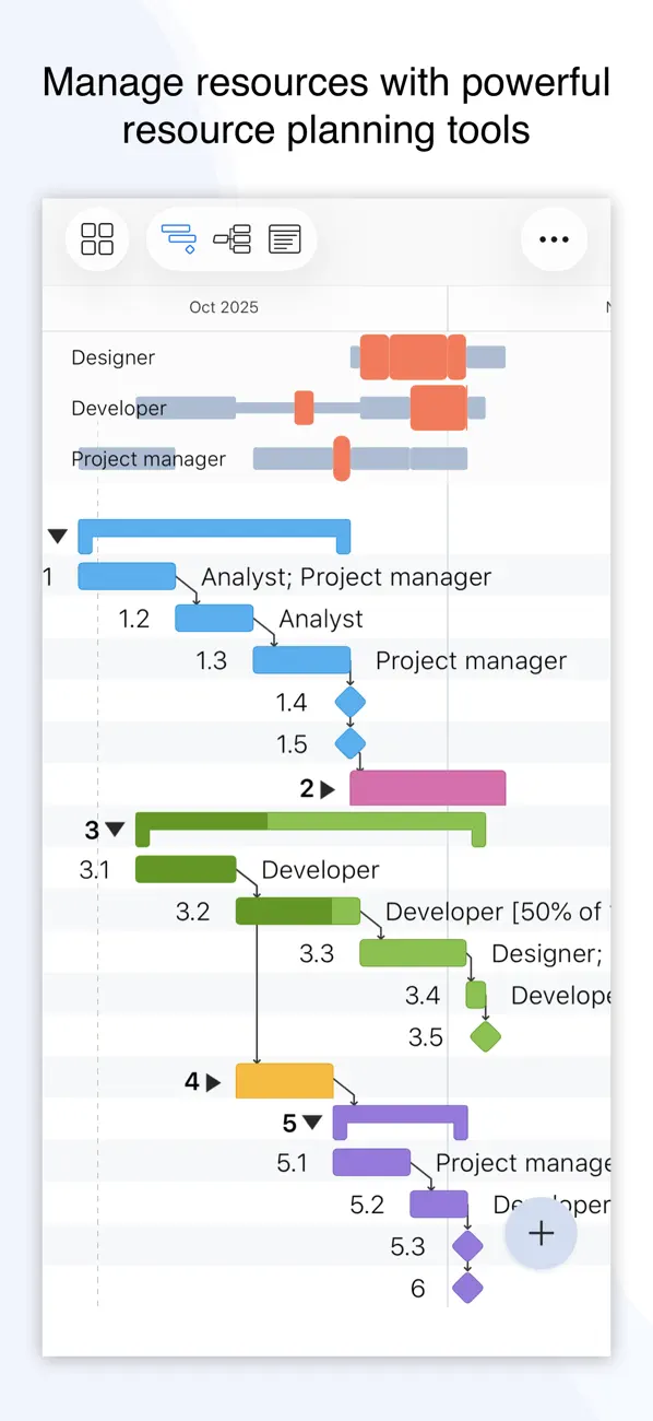 Project Office X: Gantt chart screenshot 4