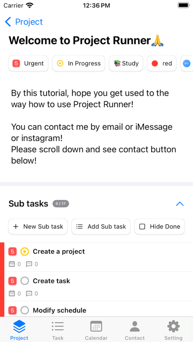 Project Runner screenshot 1