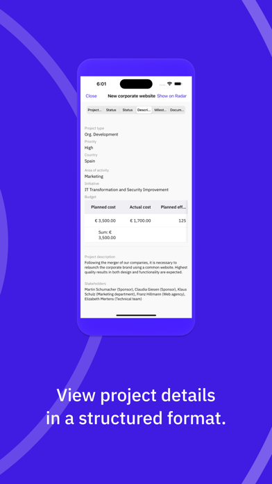 Projects RADAR 2 screenshot 2