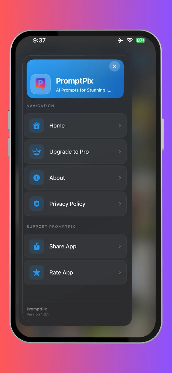 PromptPix -AI Prompt Generator screenshot 3