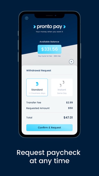 Pronto Pay Earned Wage Access screenshot 3