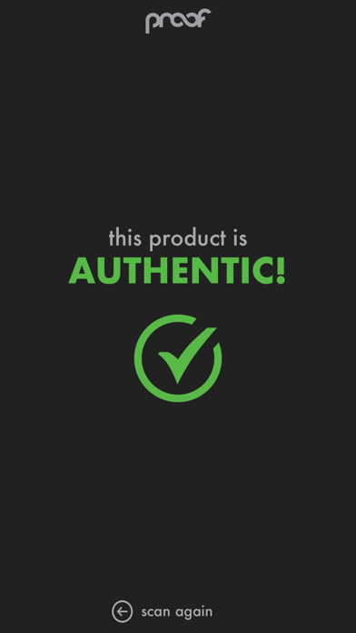 Proof Authentication screenshot 1