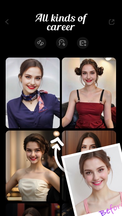 Prookie: Hair AI Hairstyle app screenshot 1
