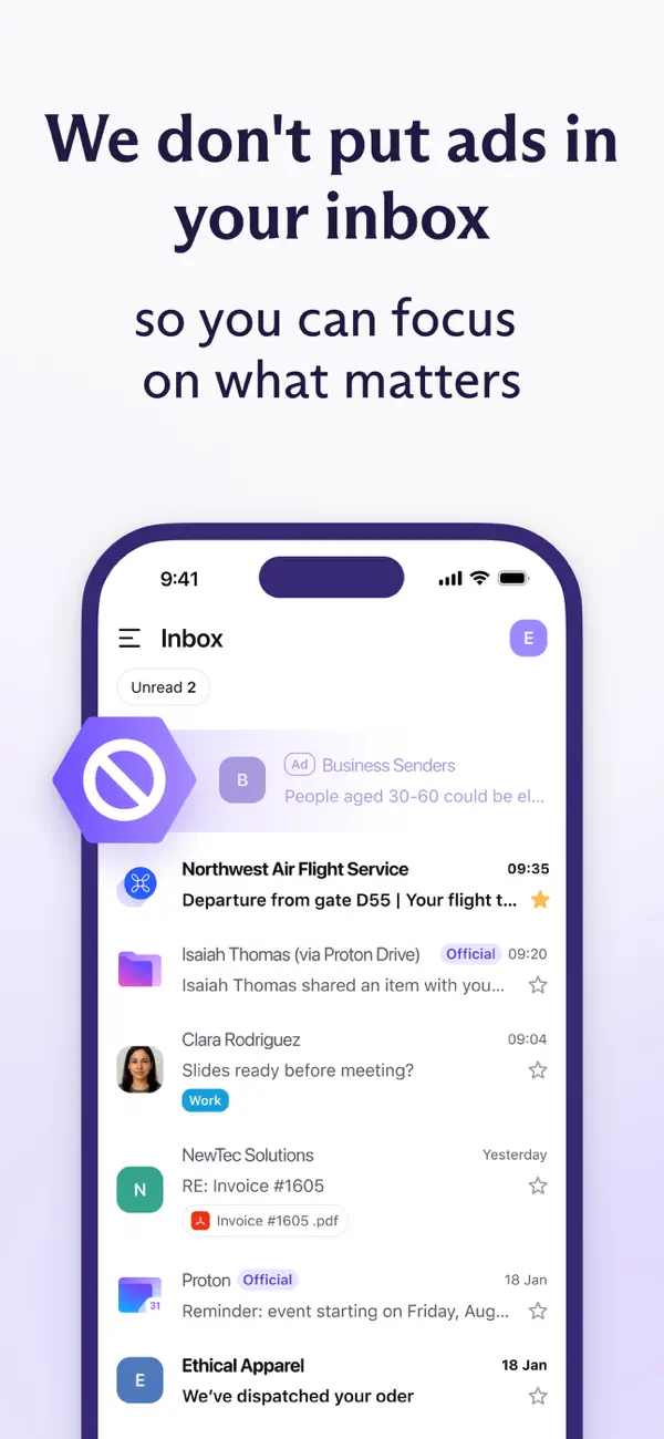 Proton Mail - Encrypted Email screenshot 4
