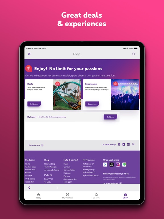 Proximus+: telecom and more screenshot 1