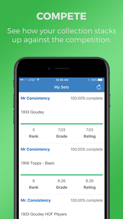 PSA Set Registry screenshot 3