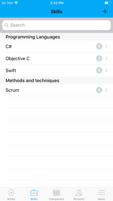 pTouch CRM screenshot 1