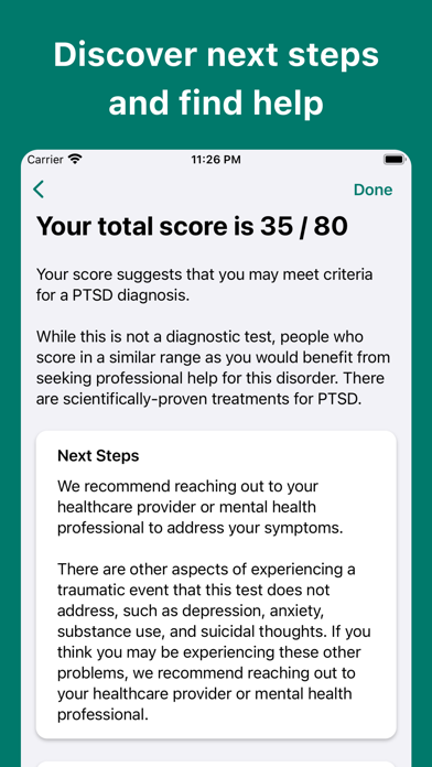 PTSD Test screenshot 1
