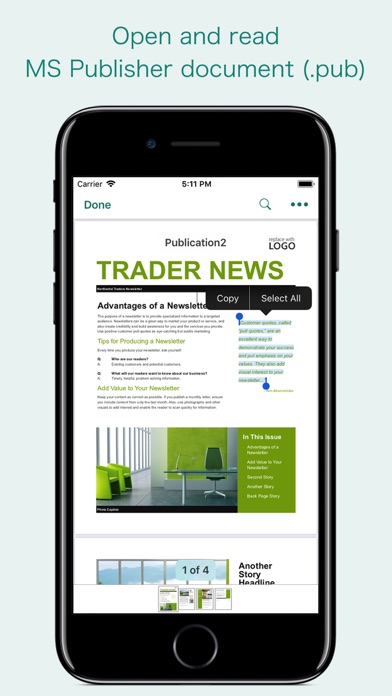 PUB Reader - for MS Publisher screenshot 5
