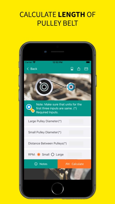 Pulley Belt Calculator screenshot 3