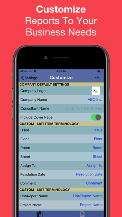 Punch List & Site Audit Report screenshot 1