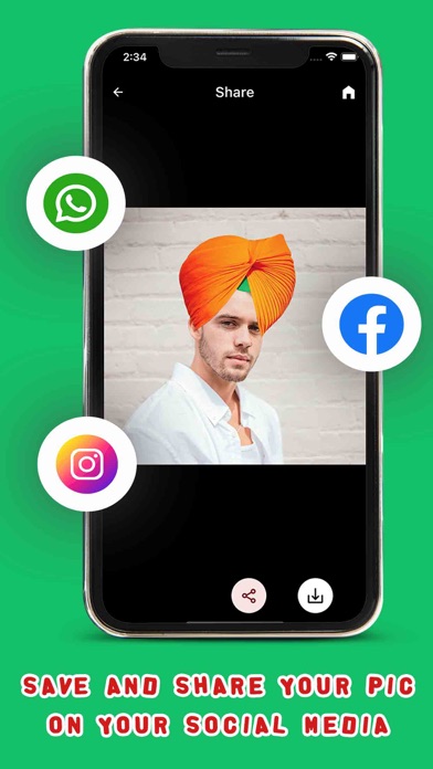 Punjabi Turban Photo Booth screenshot 1