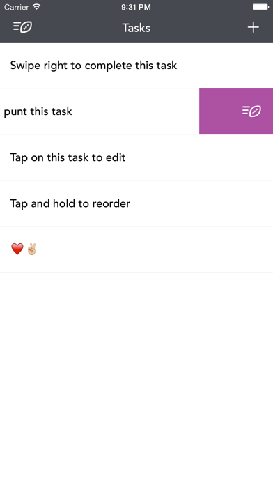 Punt – Simple task list screenshot 2