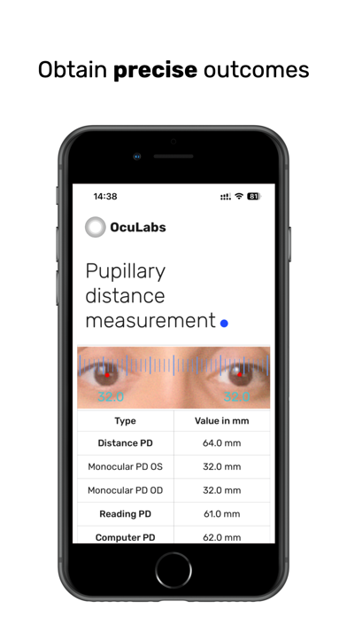 Pupillary Distance measure PD screenshot 1