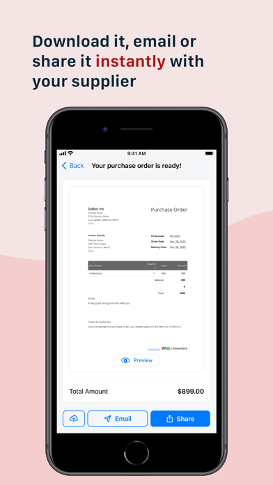 Purchase Order Generator Zoho screenshot 1