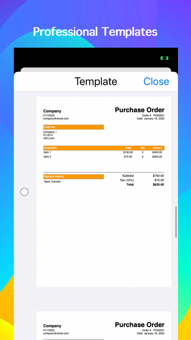 Purchase Order Maker - PO app screenshot 2