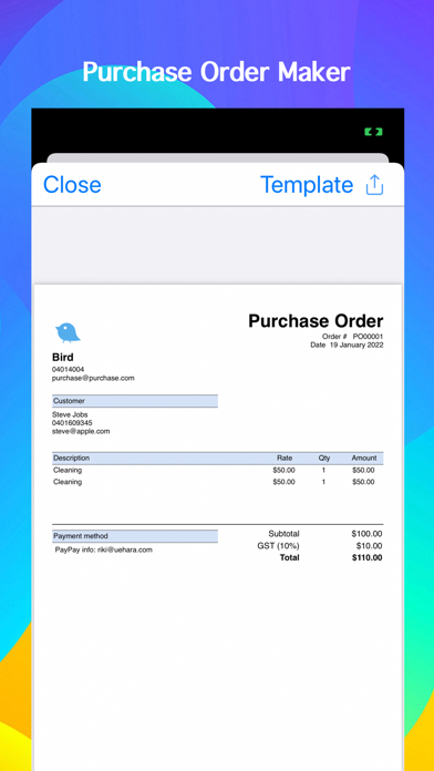 Purchase Order Maker - PO app screenshot 5