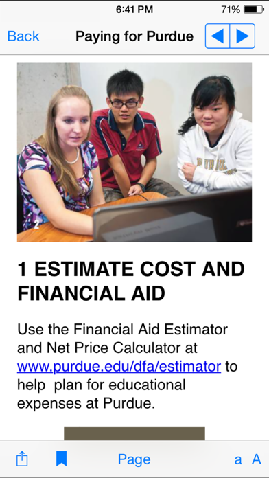 Purdue Financial Aid screenshot 1