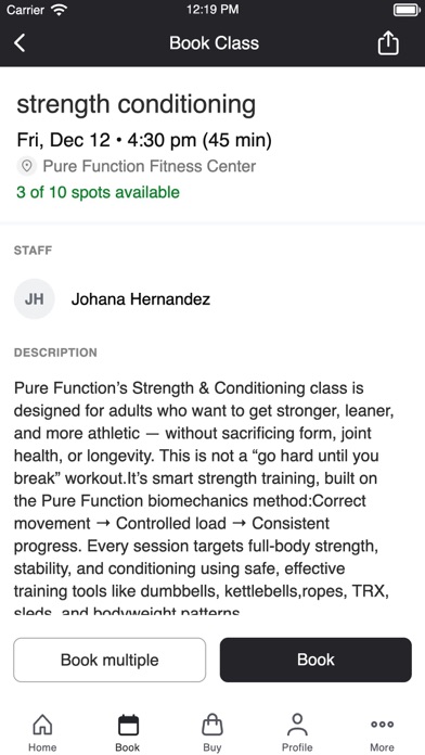 Pure Function Fitness Center screenshot 1