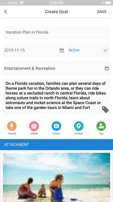 PurposeColor: Goal Setting App screenshot 1