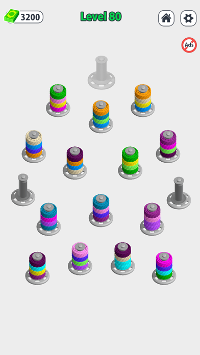 Puzzle Thread: Color Sort screenshot 1