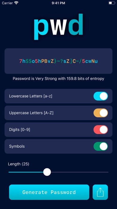 pwd - Password Generator screenshot 3