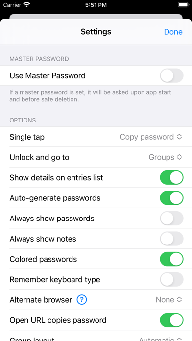 pwSafe 2 - Password Safe screenshot 2
