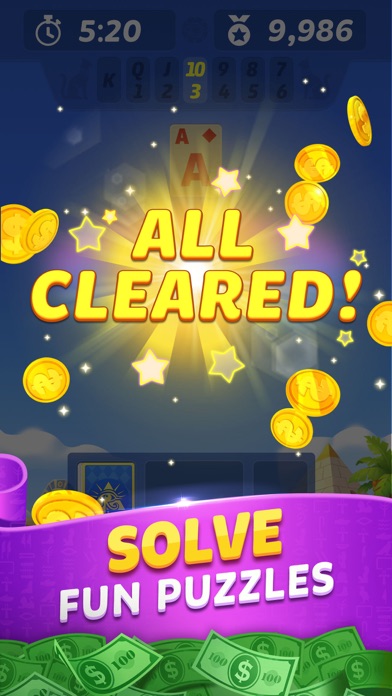 Pyramid Solitaire - Win Cash screenshot 1
