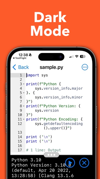 Python Editor App screenshot 2
