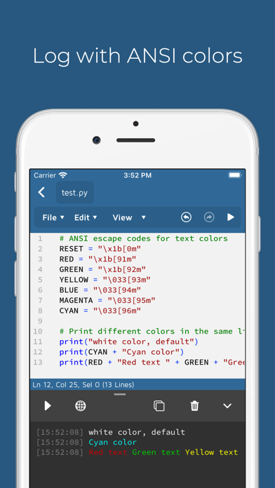 Pythonica: Code and Debug screenshot 2