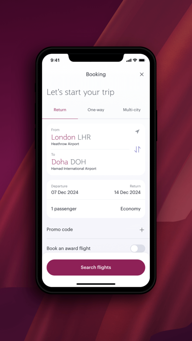 Qatar Airways screenshot 3