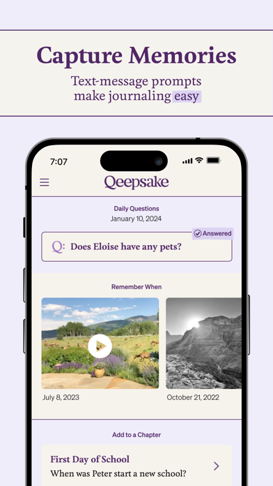 Qeepsake: Family Photo Album screenshot 6
