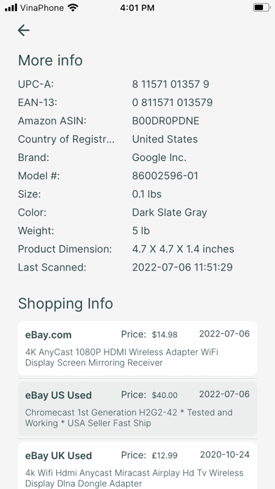 QR Code Reader Barcode Scanr screenshot 1