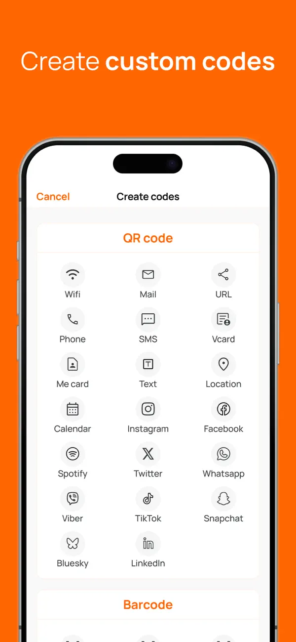 QR Code Reader＊Barcode Scanner screenshot 1