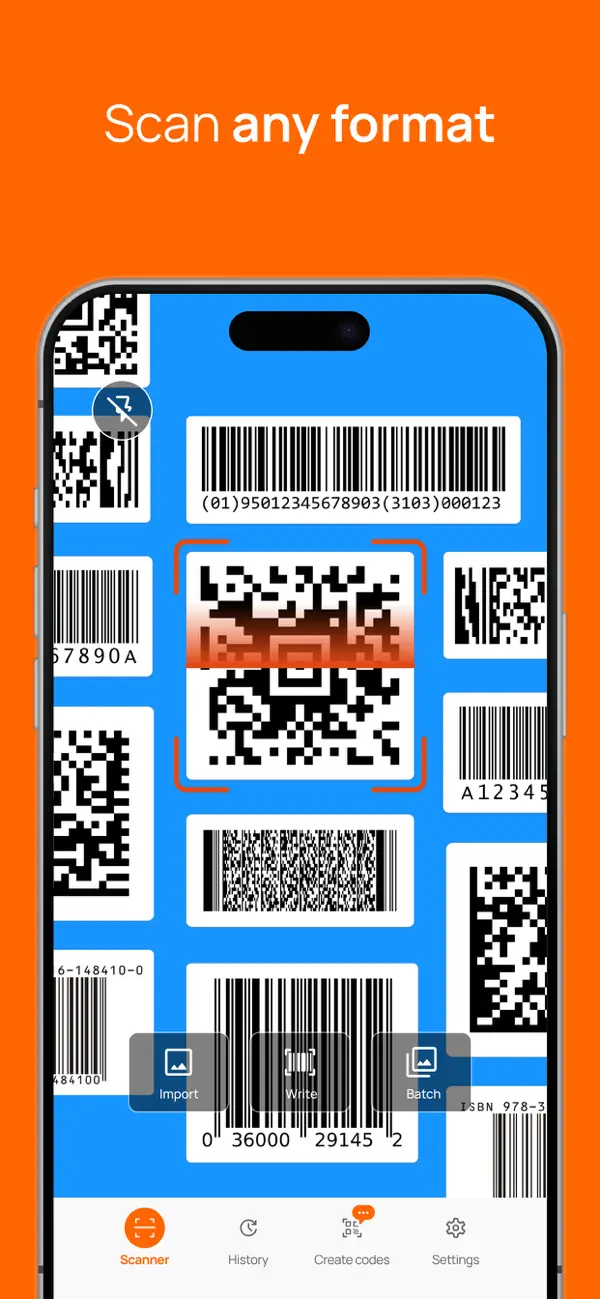 QR Code Reader＊Barcode Scanner screenshot 2