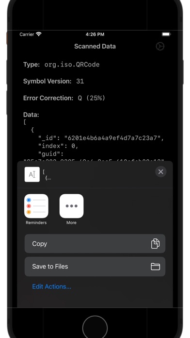 QR Debug screenshot 3
