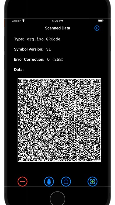 QR Debug screenshot 2