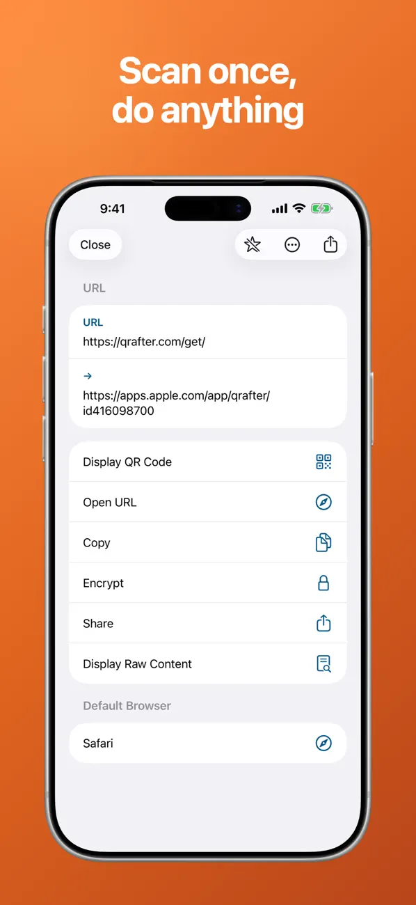 Qrafter: QR Code Reader screenshot 3