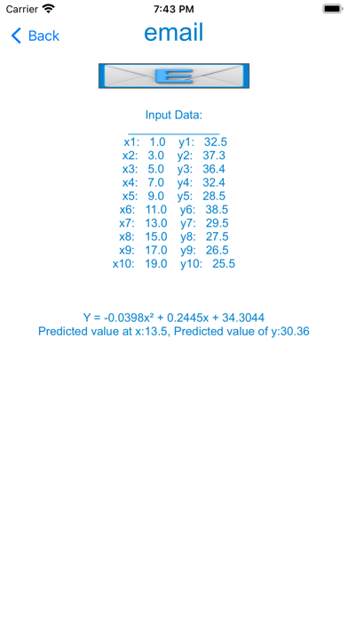 Quadratic Regression Equation screenshot 1