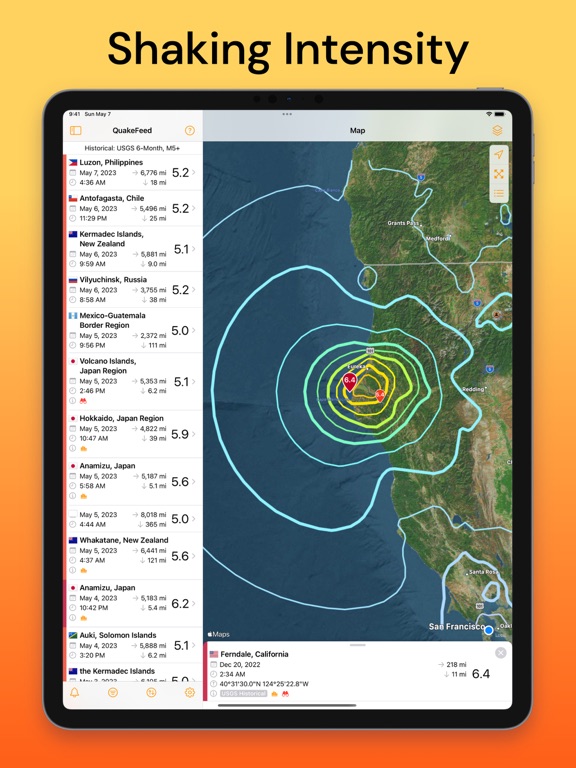 QuakeFeed Earthquake Alerts screenshot 5
