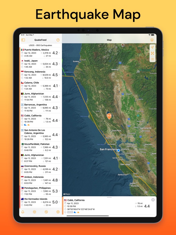 QuakeFeed Earthquake Alerts screenshot 7
