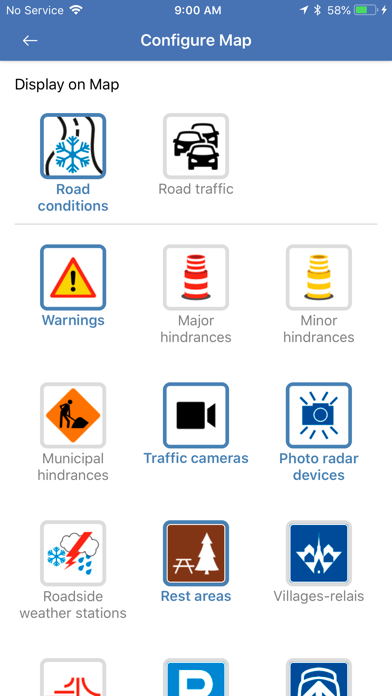 Québec 511 screenshot 1