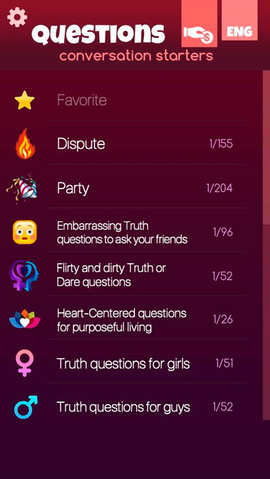 Questions. Conversation starte screenshot 3