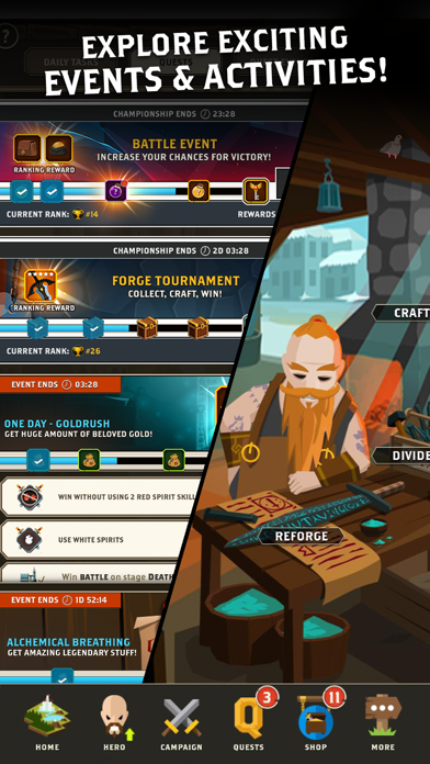 Questland: Turn Based RPG screenshot 2